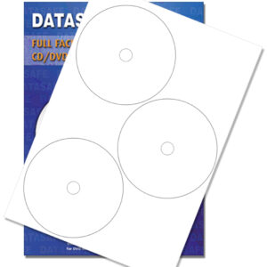 Datasafe CD / DVD Matt Full Face 3UP Labels