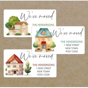 We've Moved Stickers, New Address Labels, Return Address, Address Labels, We Have Moved, New House