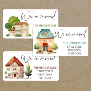 We've Moved Stickers, New Address Labels, Return Address, Address Labels, We Have Moved, New House