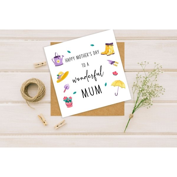Happy Mothers Day Gardening Card