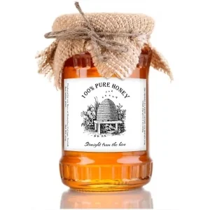 Personalised Honey Jar Labels Sticky Self Adhesive Honey Bee Stickers