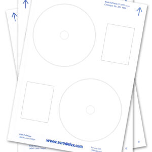 Zero Defex CD / DVD Labels Matt Full Face ZDL4004