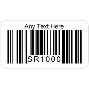 Code 128 Barcode Number Stickers Unique Personalised Sequential Sticky Labels