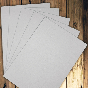 A4 Packing Cards Stiffeners Grey Craft Board - 500 Micron - 0.5mm - 350gsm