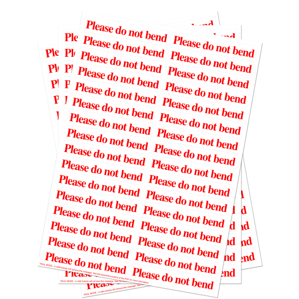 Do Not Bend Inline Labels